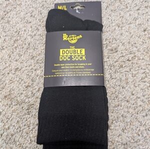 Dr. Martens Black Double Layer Socks